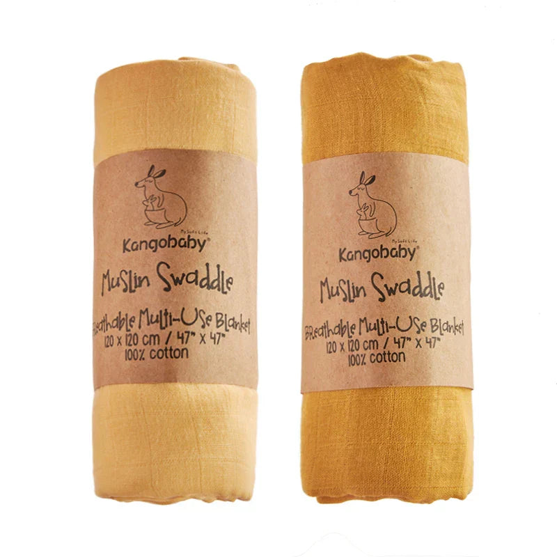Kangobaby All Season Muslin Swaddle Blanket Baby Wrap