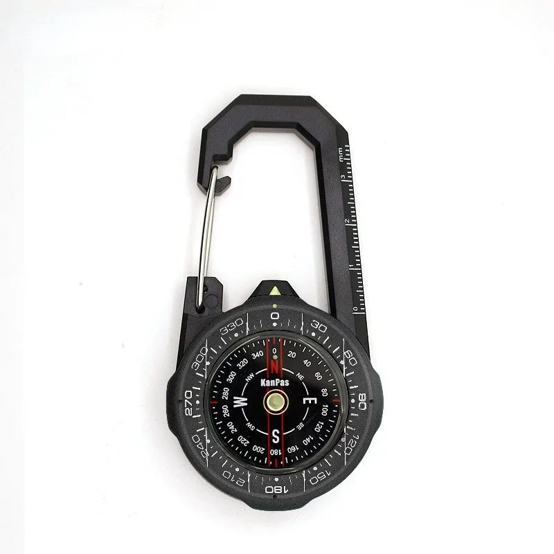 Kanpas Waterproof Carabiner Outdoor Compass with Luminous and