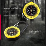 Kanpas Waterproof Carabiner Outdoor Compass with Luminous and