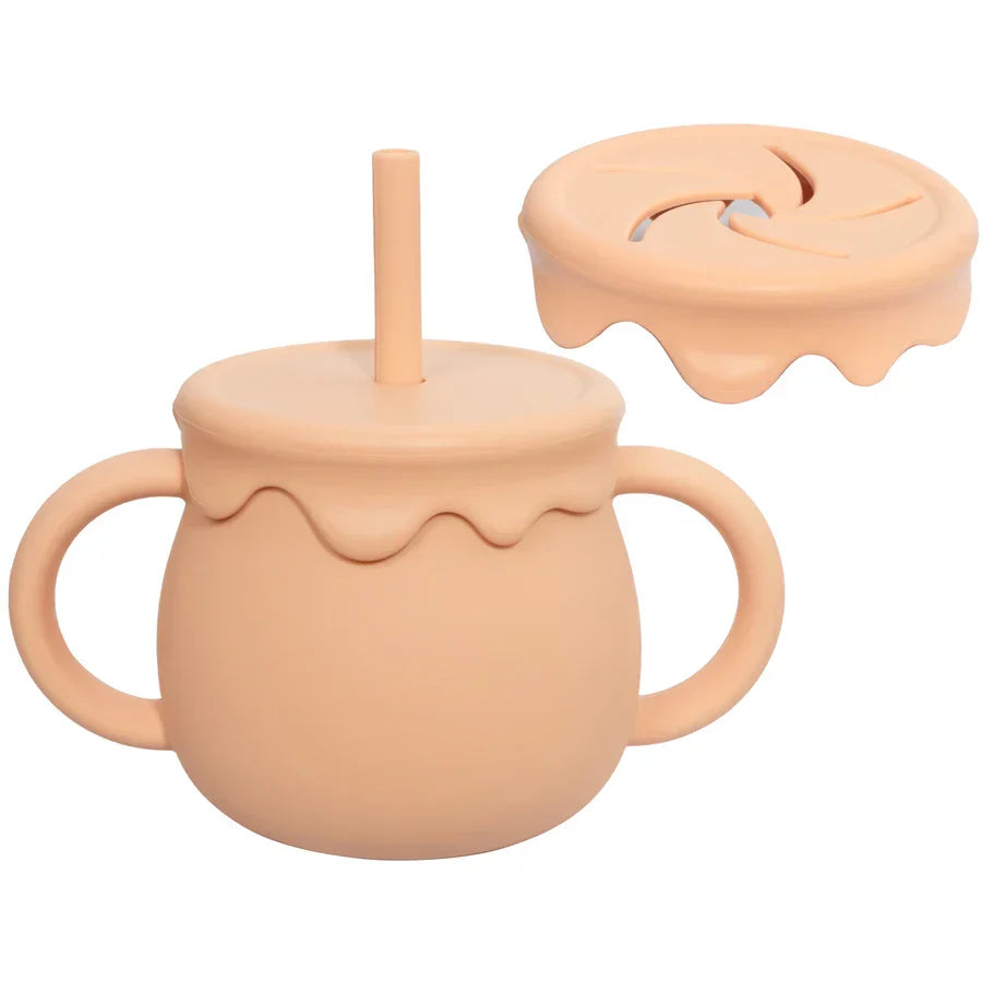 Kawaii Children's Silicone Learning Drinking Cup Baby Snack