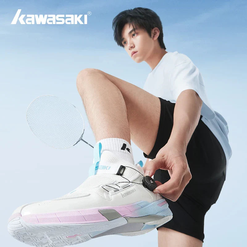 Kawasaki Shock-absorbing Women Sneakers Unisex Mens Tennis Professional