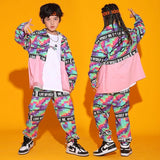 Kid Cool Hip Hop Clothing Checkered Pink Shirt