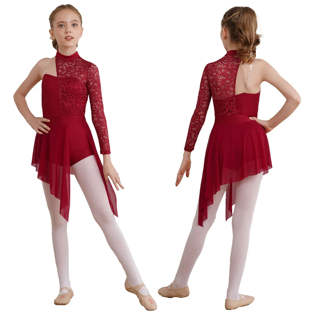 Kid Girls Modern Lyrical Dance Dress Figure Skating