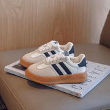 Kid Suede Color Splicing Casual Shoes Girl Boy