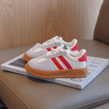 Kid Suede Color Splicing Casual Shoes Girl Boy