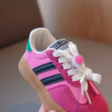 Kid Suede Color Splicing Casual Shoes Girl Boy