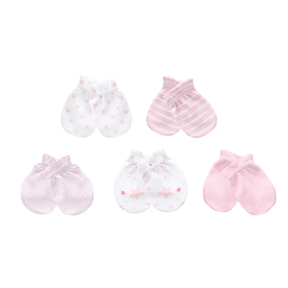 Kiddiezoom 10Pcs/lot Newborn Cap+Gloves Set Baby Boy Clothes
