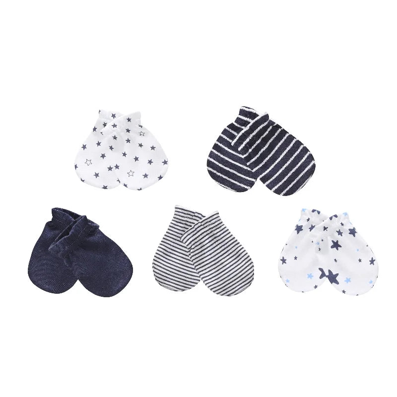 Kiddiezoom 10Pcs/lot Newborn Cap+Gloves Set Baby Boy Clothes