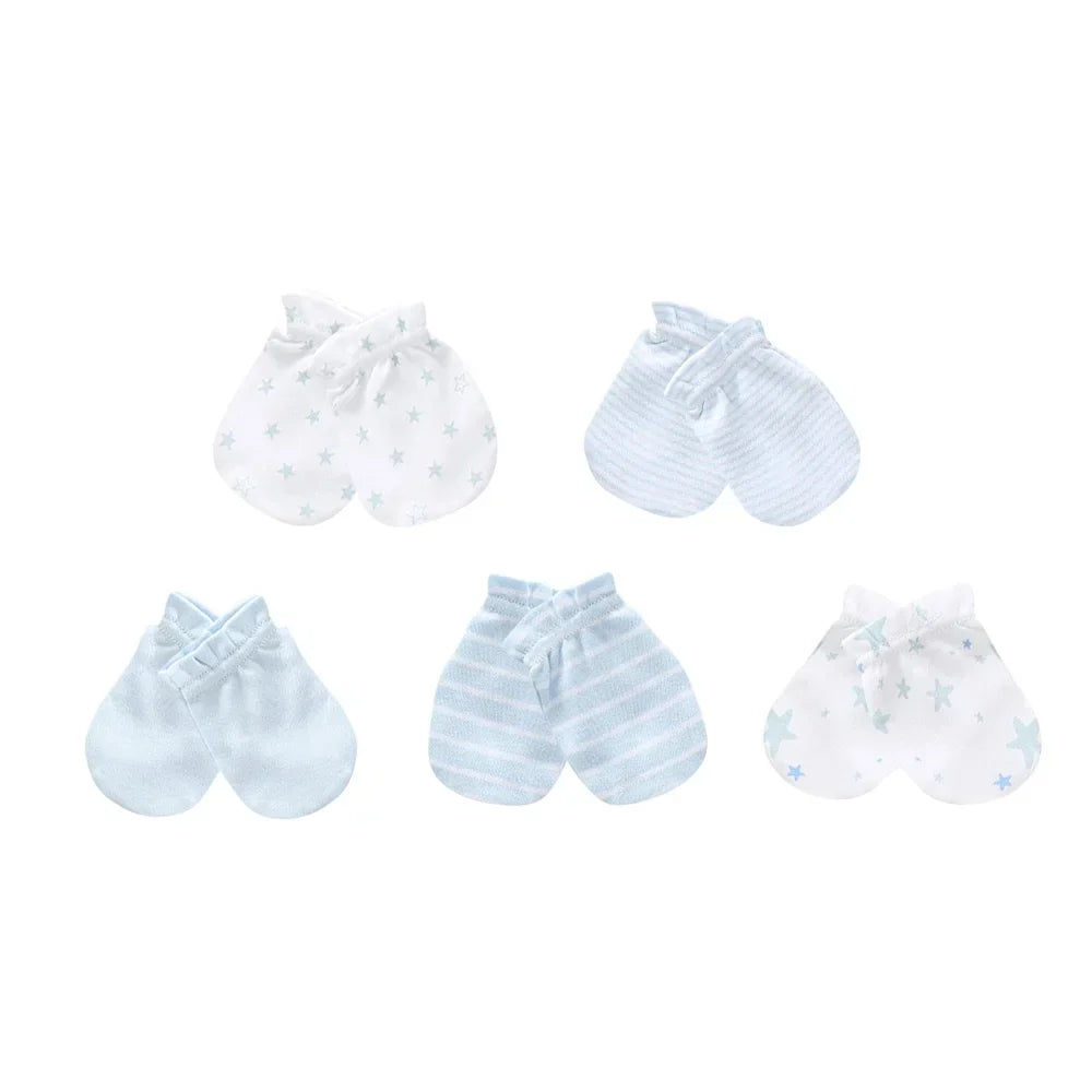 Kiddiezoom 10Pcs/lot Newborn Cap+Gloves Set Baby Boy Clothes
