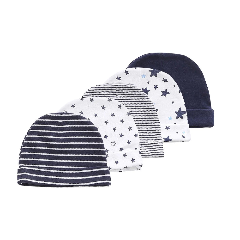 Kiddiezoom 10Pcs/lot Newborn Cap+Gloves Set Baby Boy Clothes