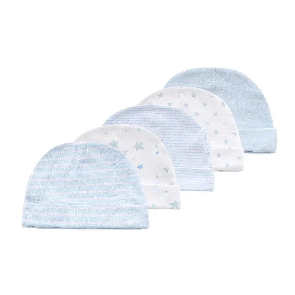 Kiddiezoom 10Pcs/lot Newborn Cap+Gloves Set Baby Boy Clothes