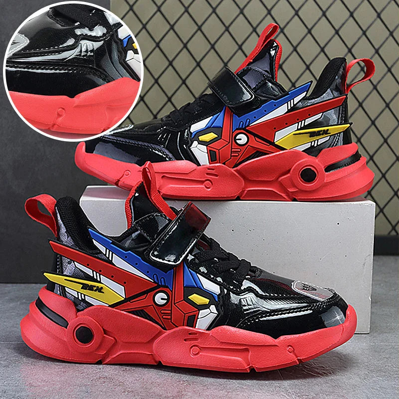 Kids Casual Shoes Boys Leather 5-15y Children Tennis