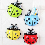 Kids Ladybird Toothbrush Holder Baby Cute Animal Toothpaste