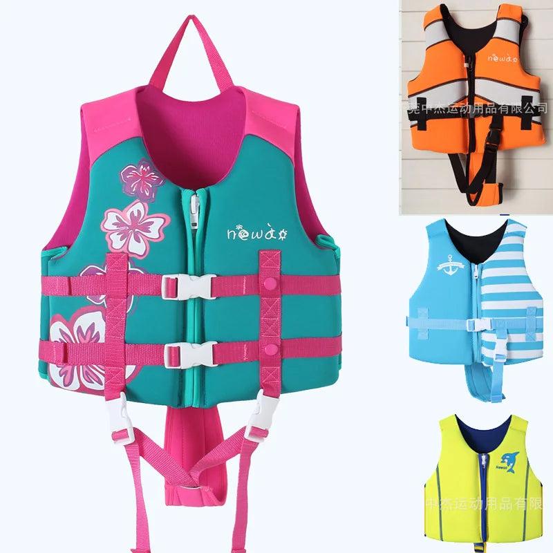 Kids Swimming Jacket Neoprene Safety Life Vest Water