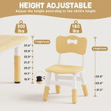 Kids Table and 6 Chairs Set, Graffiti Desktop,