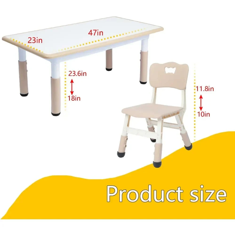 Kids Table and Chair Set, Toddler Table and