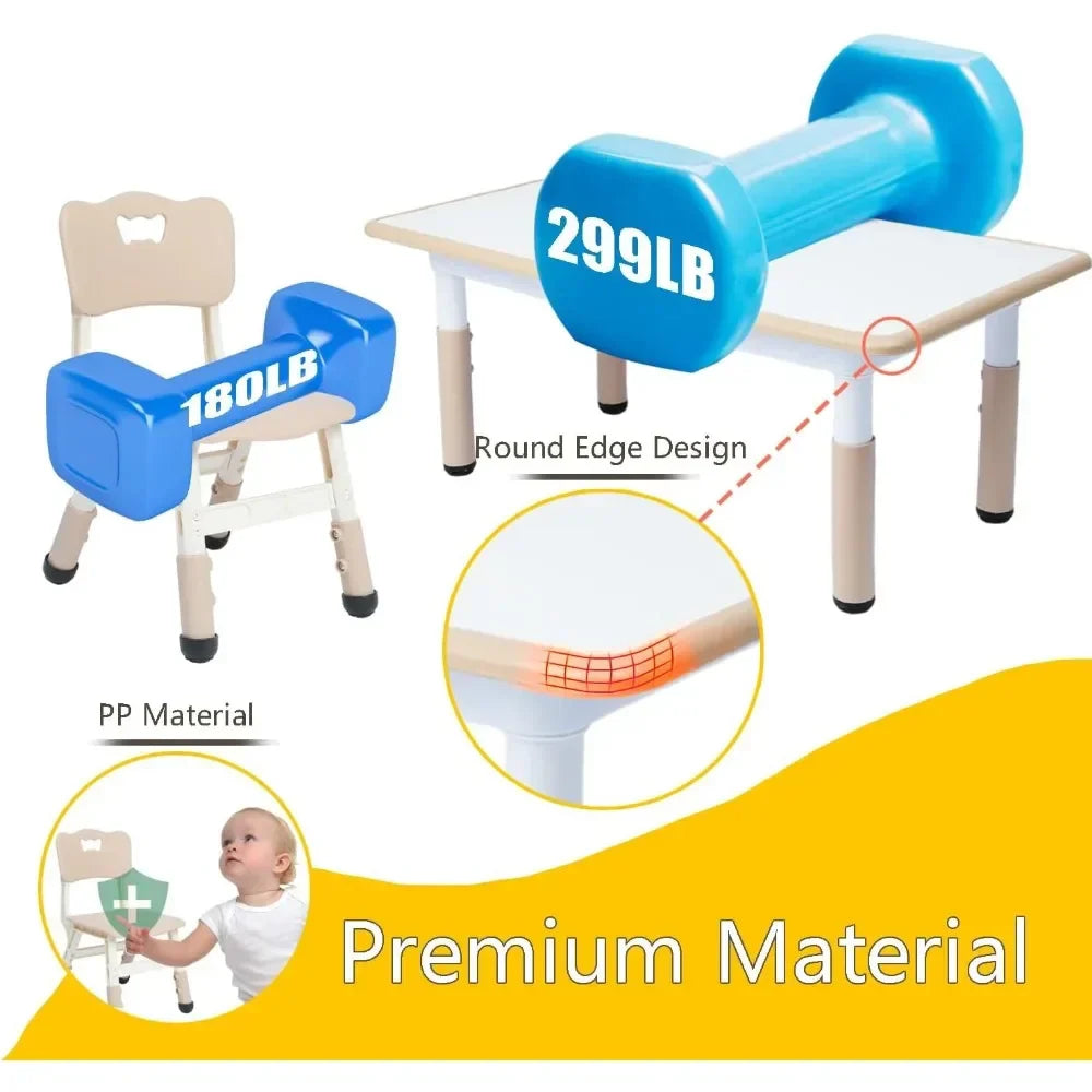 Kids Table and Chair Set, Toddler Table and