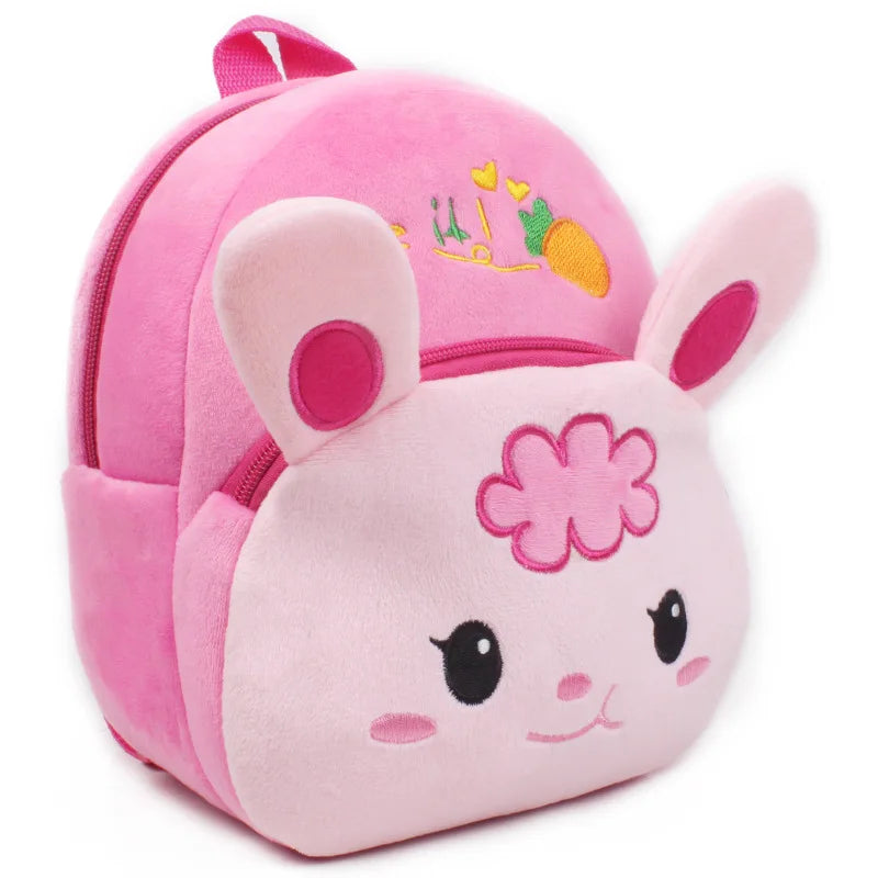 Kindergarten Schoolbags Cartoon Kids Plush Backpack School Bag