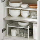 Kitchen Cabinet Plates Dishes Storage Shelf Living Room