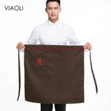 Kitchen Cooking Apron Work Dining Halflength Long Waist