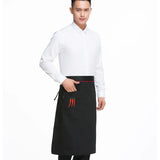 Kitchen Cooking Apron Work Dining Halflength Long Waist