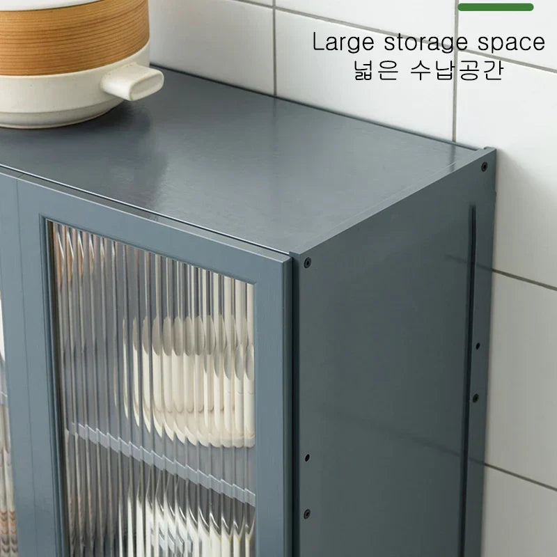 Kitchen Slim Tall Floor Cabinet, Freestanding Storage Organizer