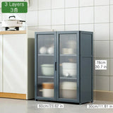 Kitchen Slim Tall Floor Cabinet, Freestanding Storage Organizer