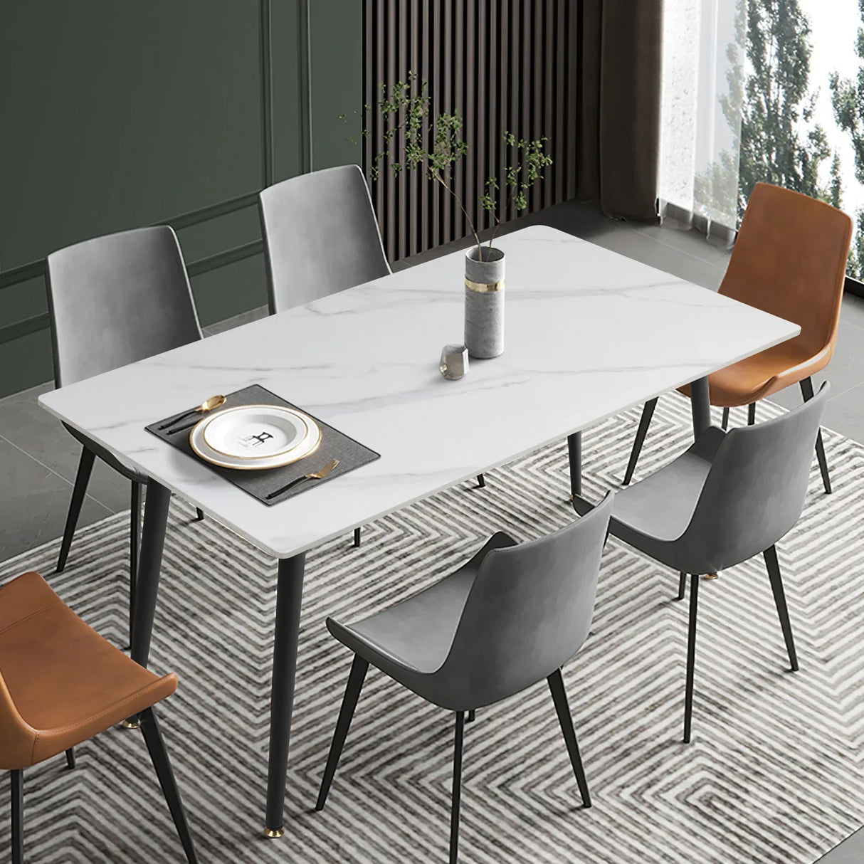 Kitchen Table Rectangle Dining Table Modern Dining Room
