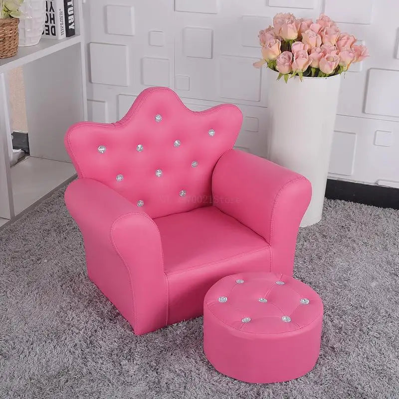 Korean Children's Furniture Chair Quality Crown Combination Sofa