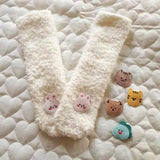Korean Cute Baby Socks Thick Warm Toddler White