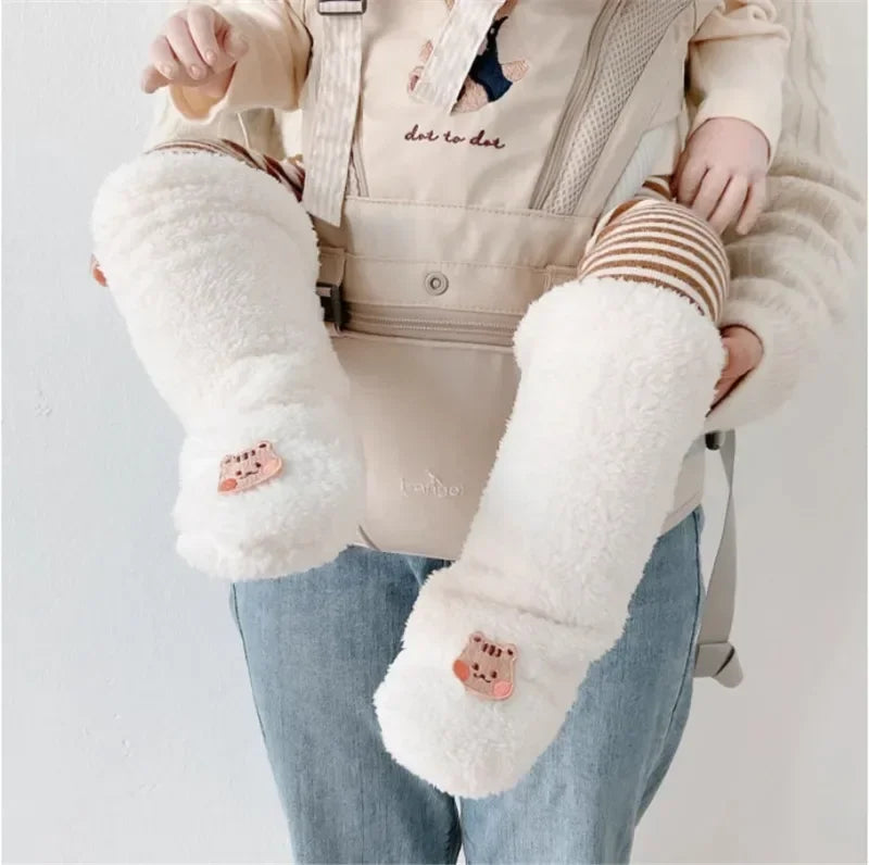 Korean Cute Baby Socks Thick Warm Toddler White