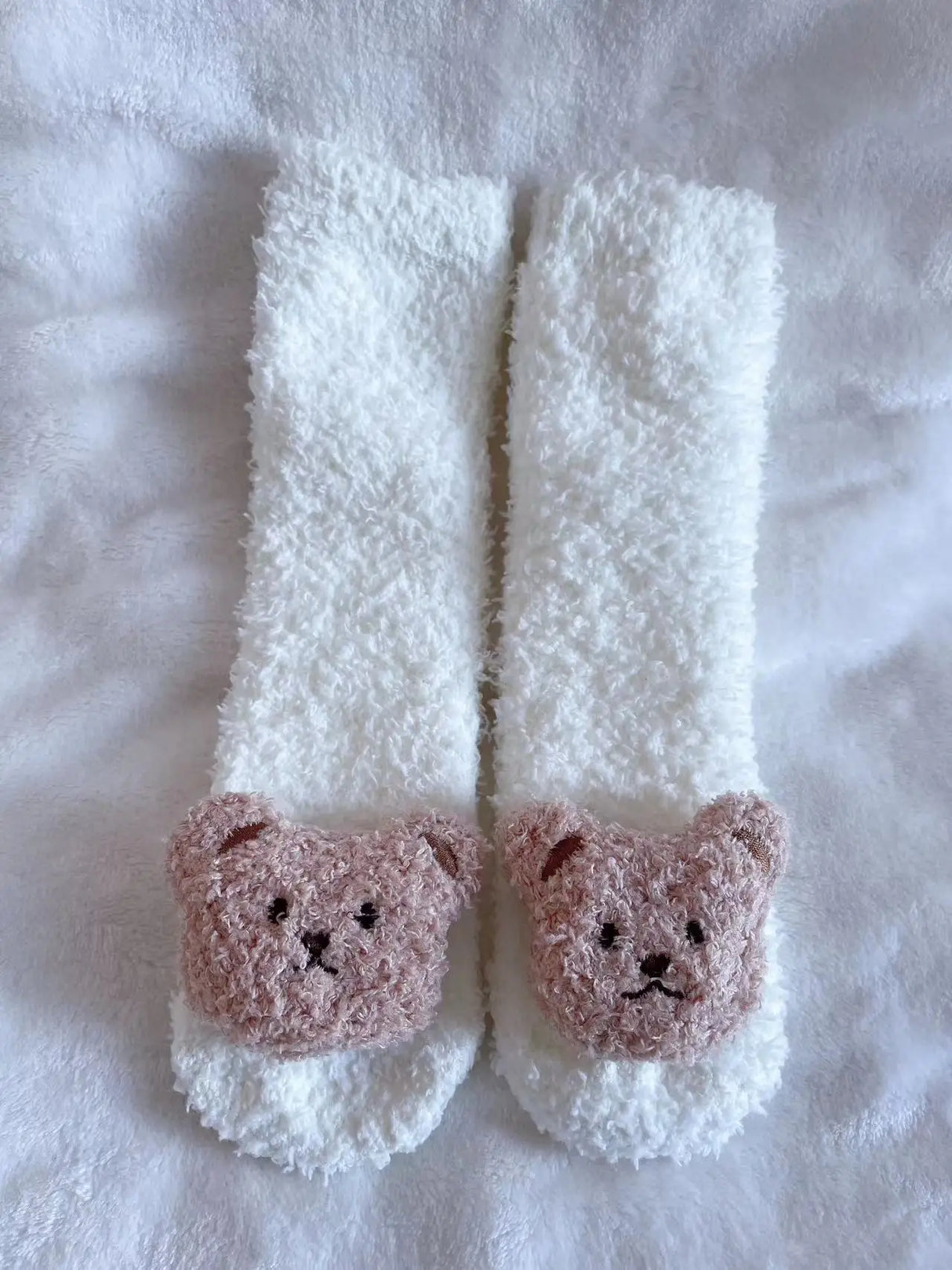 Korean Cute Baby Socks Thick Warm Toddler White