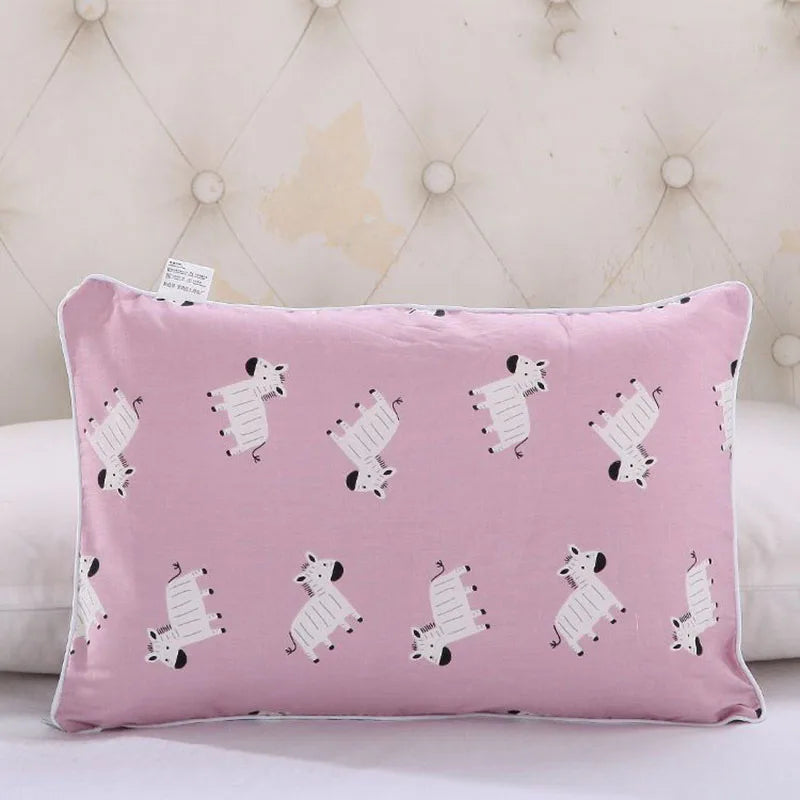 Korean Cute Style Pure Cotton Infant Pillowcase Cartoon