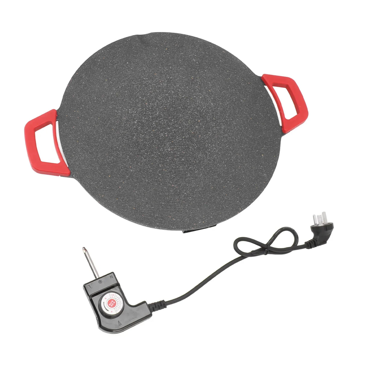 Korean Grill Pan Electric Round Comal BBQ Griddle