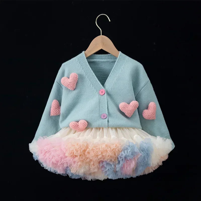 Korean Kid Set Baby Girls Suit Autumn New