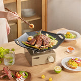 Korean Non-Stick Outdoor BBQ Skillet Cast Iron Frying