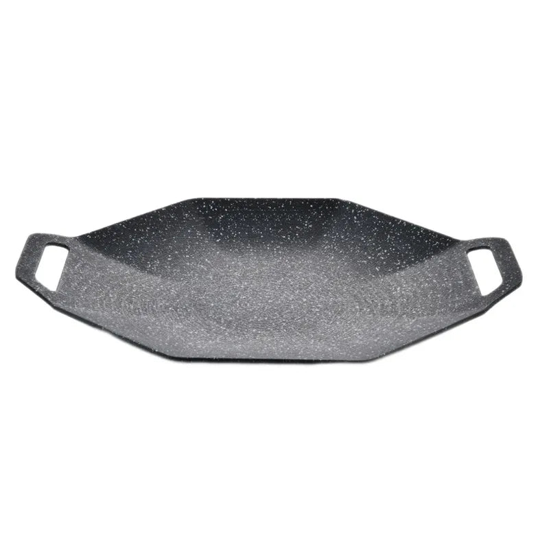 Korean Non-Stick Outdoor BBQ Skillet Cast Iron Frying