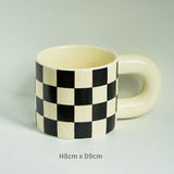 Korean Style Fatty Mug Design Splash Ink Ceramic