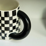 Korean Style Fatty Mug Design Splash Ink Ceramic