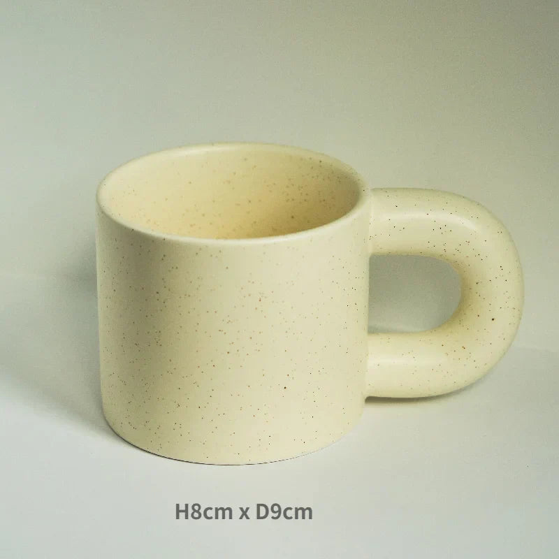 Korean Style Fatty Mug Design Splash Ink Ceramic