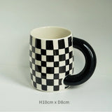 Korean Style Fatty Mug Design Splash Ink Ceramic