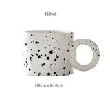 Korean Style Fatty Mug Design Splash Ink Ceramic