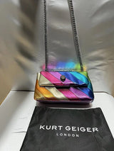 Kurt G London Multi-Coloured Patchwork Crossbody Bags For