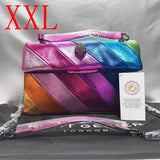 Kurt G London Multi-Coloured Patchwork Crossbody Bags For