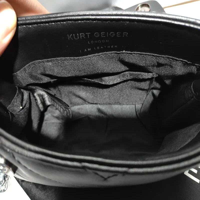 Kurt Geiger London Mini Quilted Eagle Metal Women