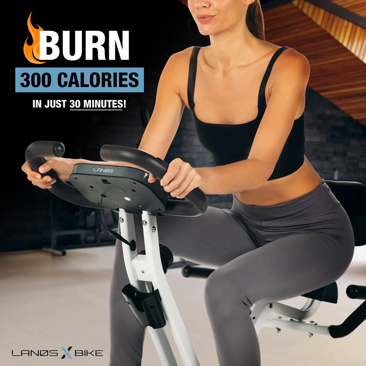 LANOS Workout Bike For Home - 2 In