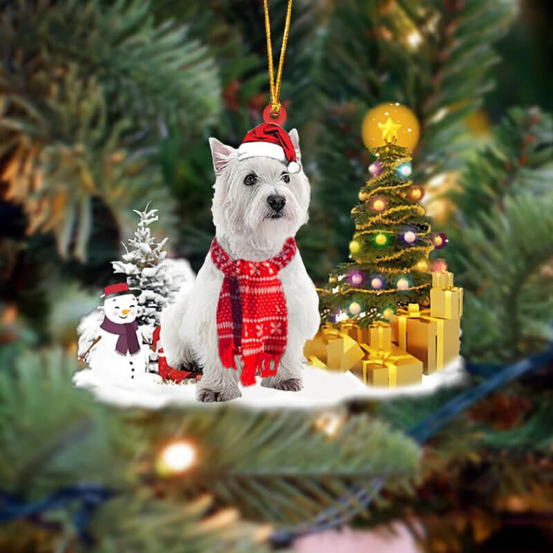 West Highland White TerrierWestie Christmas Ornament SM018