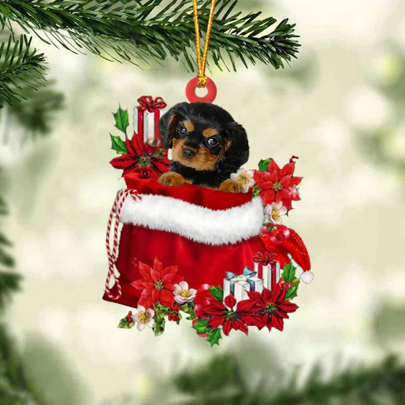 Cavalier King Charles In Spaniel Gift Bag Christmas