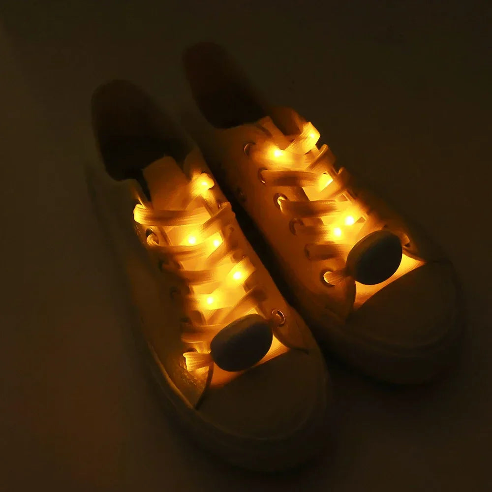 LED Sport Shoelaces Night Luminous Shoelaces Glow Shoe