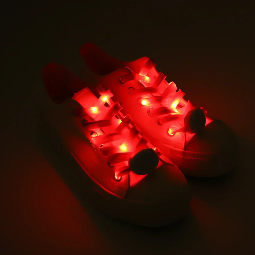 LED Sport Shoelaces Night Luminous Shoelaces Glow Shoe